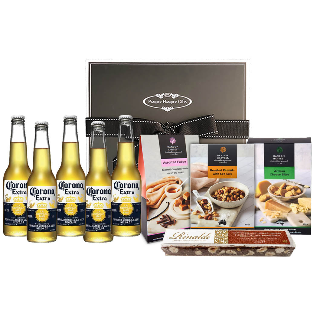 corona lovers beer hamper with free delivery Australia wide