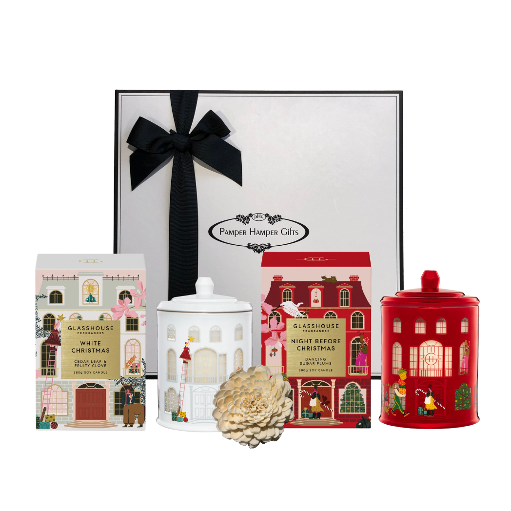 Candle Duo White Christmas Pamper Hamper