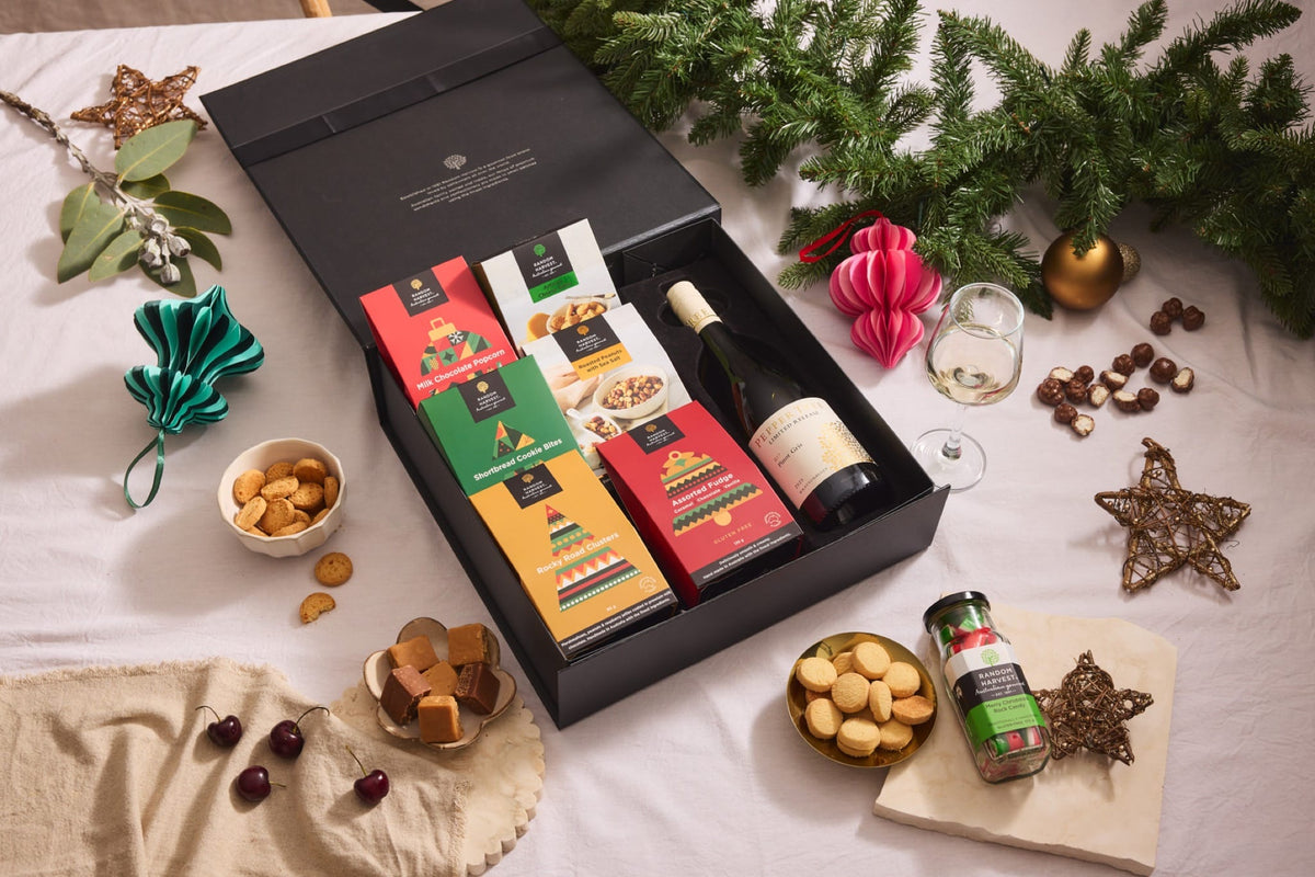 Random Harvest Wine Hamper Christmas Cheer Hamper with Pinot Gris