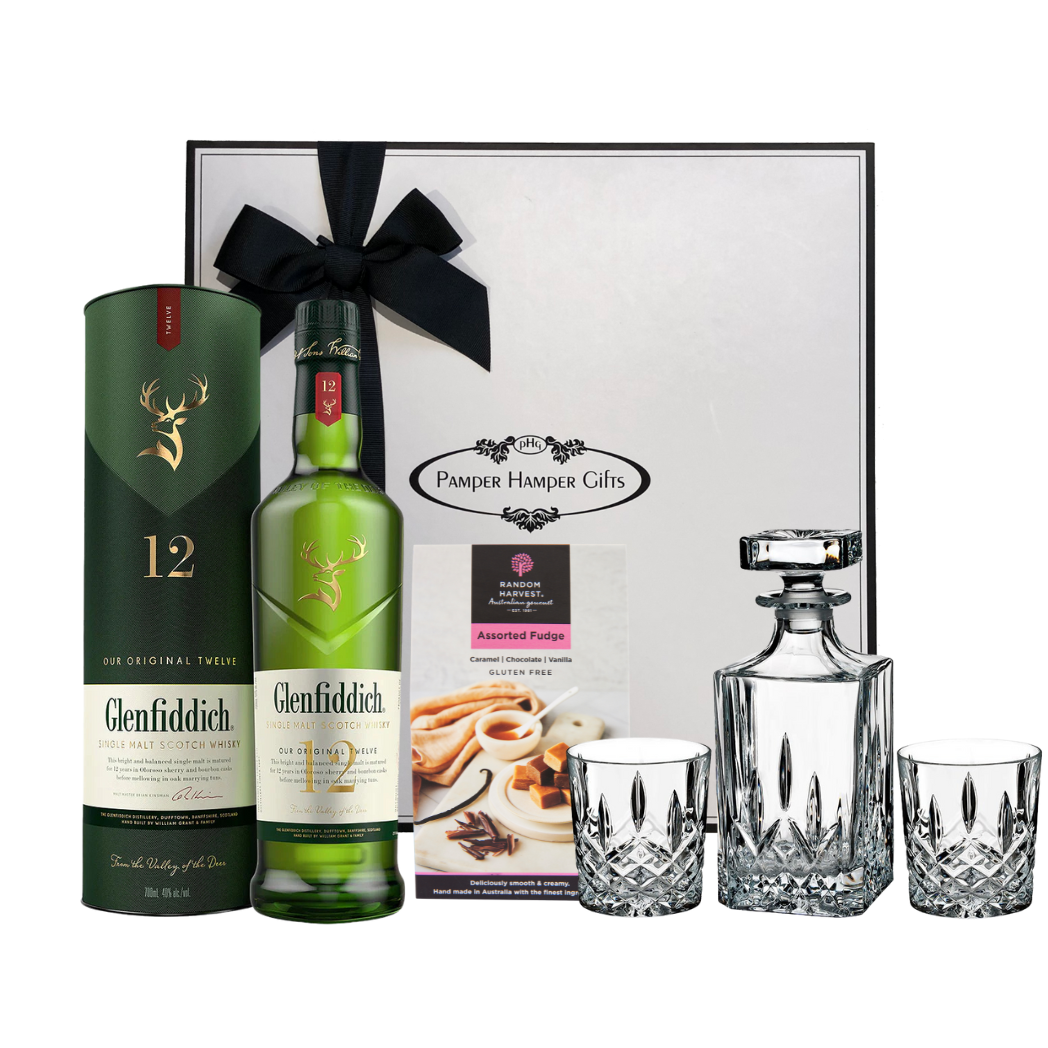 Crystal Decanter Hamper with Glenfiddich Whisky