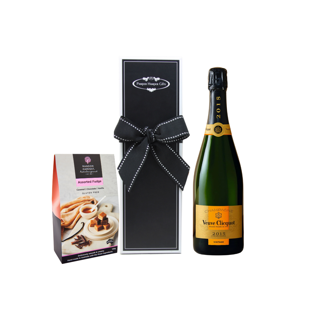 Veuve Clicquot Vintage 2015 with Handmade Artisan Fudge