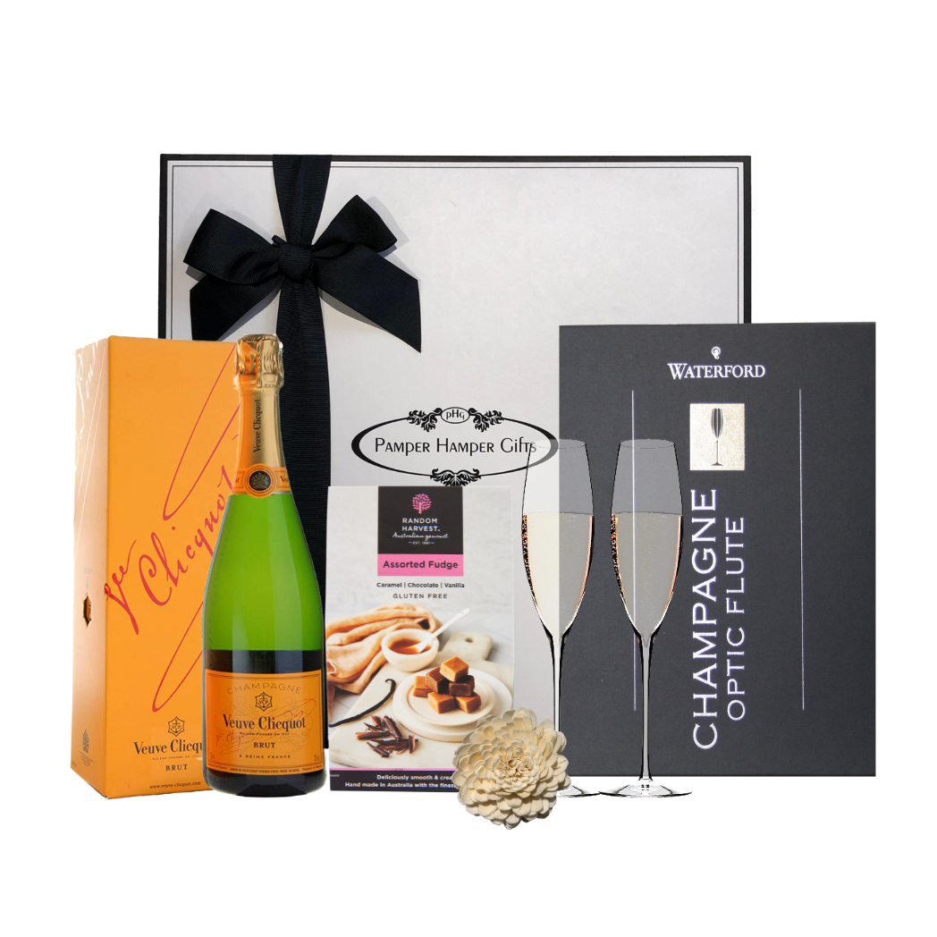 Waterford Crystal & Veuve Champagne Gift Hamper