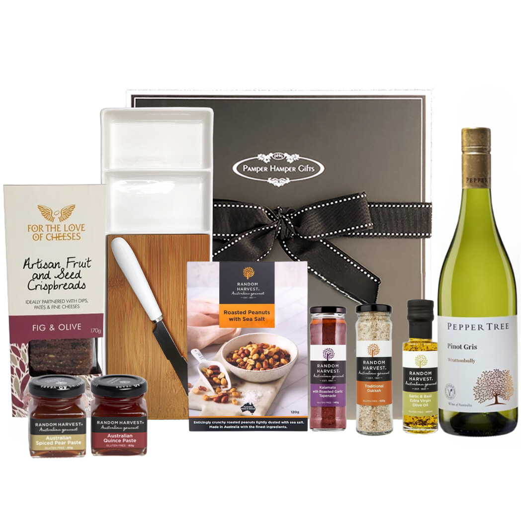 White Wine and Cheese Board Gift Hamper