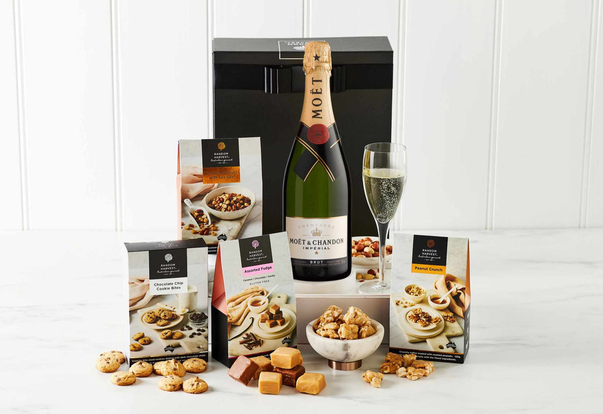 Champagne Treats Moët Hamper Pamper Hamper Gifts Australia