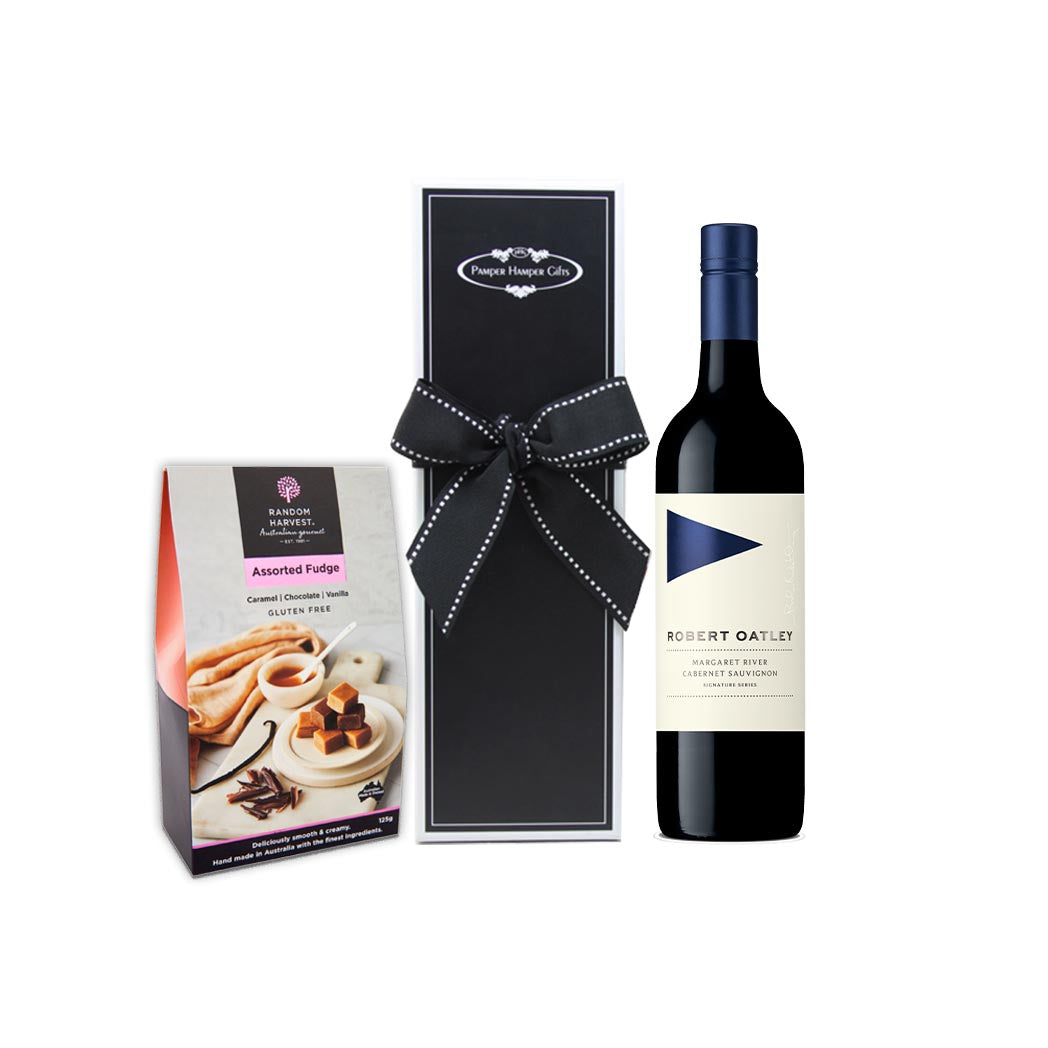 Robert Oatley Signature Series Cabernet Sauvignon 750ml (Margaret River) Ferrero Rocher Triple Pack Chocolates with our signature packaging